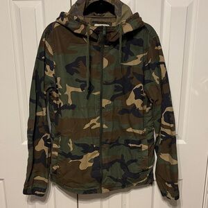 Pull&Bear Cotton Camo Jacket